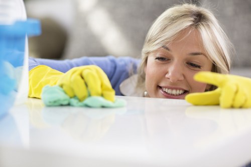 Different upholstery fabric types being cleaned safely