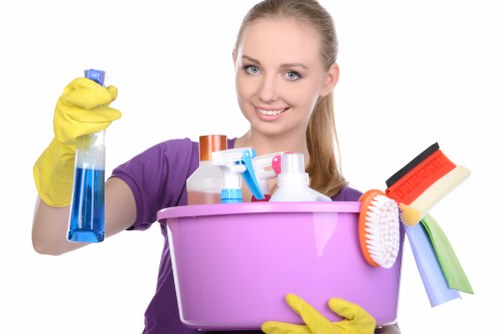 Technician performing deep upholstery cleaning
