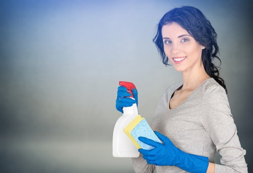 Stain treatment and carpet maintenance in a high-traffic area